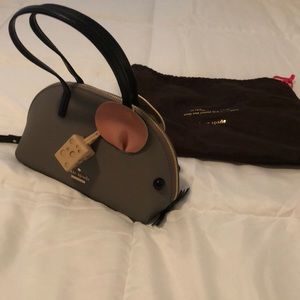 Brand new Kate Spade grey mouse purse